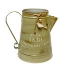 Ver imagem 1 de Vaso Jarro Decor de Metal Provençal Verde com Pássaro 22 Cm