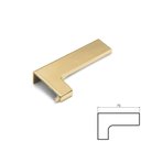 Ver imagem 2 de Ponteira PE183R7018 Reta para 18mm Perfil Facetato Rm-183 Dourado Fosco Rometal Par