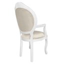 Ver imagem 2 de 2 Poltrona Entalhada com Braço Decorativa Imperatriz Luxo Trono Provençal Aréa Gourmet Leitura Linha