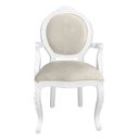 Ver imagem 5 de 2 Poltrona Entalhada com Braço Decorativa Imperatriz Luxo Trono Provençal Aréa Gourmet Leitura Linha