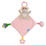 Naninha Bebê Infantil Pelúcia Animal Divertido Paninho Macio Com Mordedor +3 Meses Clingo - Urso Ros - 5