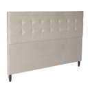 Ver imagem 3 de Cabeceira Cama Box King Itália Estofada 195 Cm Suede Bege - Divalê Shop