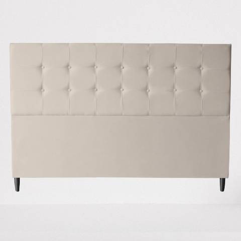 Cabeceira Cama Box King Itália Estofada 195 Cm Suede Bege - Divalê Shop