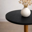 Ver imagem 3 de Mesa de Apoio Monopé Lateral Redonda para Sofá ou Cama Preta