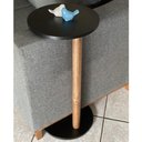 Ver imagem 2 de Mesa De Apoio Monopé Lateral Redonda Para Sofá Ou Cama Preta