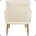 Ver imagem 4 de Poltrona Decorativa para Sala Recepção Nina Capitonê Suede Cores Pé Palito