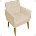 Ver imagem 1 de Poltrona Decorativa para Sala Recepção Nina Capitonê Suede Cores Pé Palito