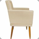 Ver imagem 3 de Poltrona Decorativa para Sala Recepção Nina Capitonê Suede Cores Pé Palito
