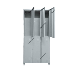 Armário Roupeiro de Aço Vestiário Academia 6 Portas Locker - 2