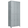 Armário Roupeiro de Aço Vestiário Academia 6 Portas Locker - 1