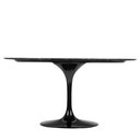 Ver imagem 3 de Mesa de Jantar Tulipa Saarinen Redonda 244x137 Cm Mármore Nero