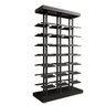 Kit Expositor de Calçados com 3 Colunas Duplo e 42 Suportes Chapa Screw Comac Preto - 1