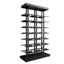 Ver imagem 1 de Kit Expositor de Calçados com 3 Colunas Duplo e 42 Suportes Chapa Screw Comac Preto