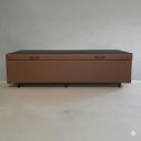 Ver imagem 5 de Cama Box Baú Solteiro Blindado (88x188x42):corino Marrom/solteiro