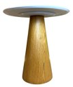 Ver imagem 2 de Mesa Cone para Sala de Jantar - Madeira Freijó Tampo 60 cm Laca Branca
