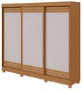 Ver imagem 1 de Guarda-Roupas Casal Nice 3 Portas 4 Gavetas Flex com Pés s/ Kit - Lp - Rei de Casa Amendoa Clean/Off