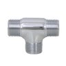 Conexão Tee Macho 1/2 Bsp Em Latão Cromado Com Canopla - 1