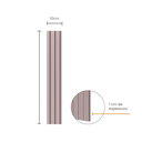 Ver imagem 2 de Painel Ripado EVA Laminado Autocolante Flexivel 10cm Play | Valor Do Metro M² - Rosa