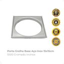 Ver imagem 2 de Porta Grelha Base Aço Inox 15x15cm 5500 Cromado Invinox