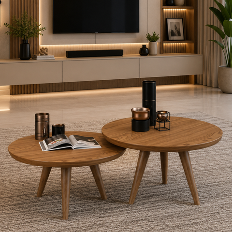 Mesa de Centro para Sala de Estar Luma - Freijó