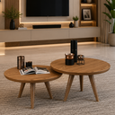 Ver imagem 1 de Mesa de Centro para Sala de Estar Luma - Freijó