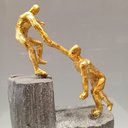 Ver imagem 6 de Escultura Decorativa de Resina Dourado 31x16x8cm Estátua Enfeite Sala Estante