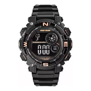 Relógio Masculino Digital Mormaii Action - Mo12579d/8j:Cinza/Preto