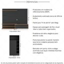 Ver imagem 5 de Painel para Tv até 65 Polegadas com Bancada 1 Porta e Espelho Multimóveis Mp1093 Preto/madeirado