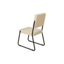 Ver imagem 4 de Kit 6 Cadeiras para Sala de Jantar Napoli Bege/Creme/Preto Fosco
