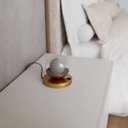 Ver imagem 2 de Abajur Luminária de Mesa Dama Interruptor e Globo e Lâmpada Branco Quente Decoração Casa Sala Quarto