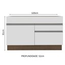 Ver imagem 3 de Balcão Gabinete de Pia Armário de Cozinha 1 Porta e 2 Gavetas Glamy Madesa