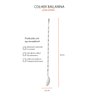 Colher Bailarina Drinks Coquetel Gin Sucos Bar Inox 30cm - 3
