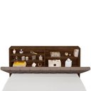 Ver imagem 2 de Cabeceira Box Isabella Queen Fixação no Box MDF MDP Estofada Malbec Bege Escuro Framar