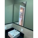 Ver imagem 5 de Espelho Retangular 60X90cm Moldura em Couro Preto Lyo