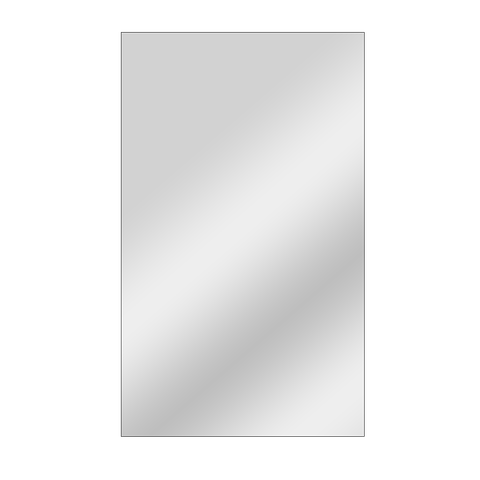 Espelho Retangular 60x90cm Moldura em Couro Preto Lyo