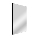 Ver imagem 1 de Espelho Retangular 60X90cm Moldura em Couro Preto Lyo