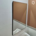 Ver imagem 4 de Espelho Retangular 60X90cm Moldura em Couro Preto Lyo