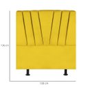 Ver imagem 3 de Cabeceira Solteiro Cama Box Estofada 100 Cm Emma Suede:amarelo
