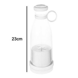 Garrafa Mixer Misturador Suco Smoothie Shake Batida Mini Liquidificador Cozinha Potente USB Pratico - 7