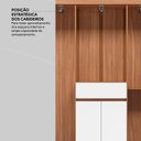 Ver imagem 7 de Guarda Roupa Solteiro Sampa Amendola Branco Brilho - Demóbile