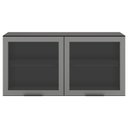 Ver imagem 1 de Armário Aéreo 2 Portas Vidro Etna Grafite – Poliman