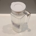 Ver imagem 3 de Jarra Água Suco Home&co Tampa Branca Vidro 1,1l 24x8x8cm Transparente