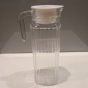Ver imagem 5 de Jarra de Vidro 1,1L Transparente 24x8x8cm Água Suco Chá Bebidas Mesa Detox