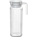 Ver imagem 1 de Jarra de Vidro 1,1L Transparente 24x8x8cm Água Suco Chá Bebidas Mesa Detox