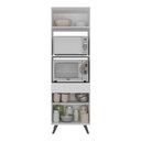 Ver imagem 3 de Paneleiro 2 Portas Para Forno E Microondas Branco/preto