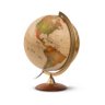 Globo Terrestre Geográfico Decorativo Iluminado Bivolt Colombo 30cm Tecnodidattica Base de Madeira - 3