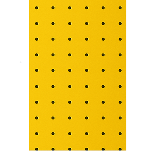 Chapa Perfurada Reta Uv 120 X 60 Cm - Amarelo