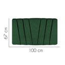 Ver imagem 2 de Painel Cabeceira Estofada Bélgica 100cm Cama Box Solteiro Veludo Verde- Mabe Magazine
