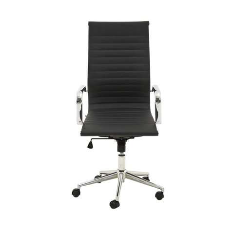 Kit 3 Cadeiras Office Sevilha Pu Alta Várias Cores - Rivatti