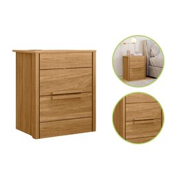 Mesa Criado Mesinha de Cabeceira Quarto Mudo Box Cama Duas Gavetas - 3